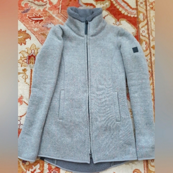 Bench Long Knit/Sherpa Fleece Jacket Grey S--FINAL PRICE - Picture 1 of 7